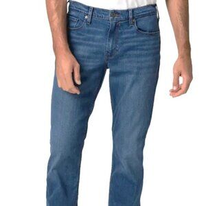 NWOT PAIGE FEDERAL Slim Straight Mid-Rise Stretch Jeans In Claude Wash 40 (33"L)